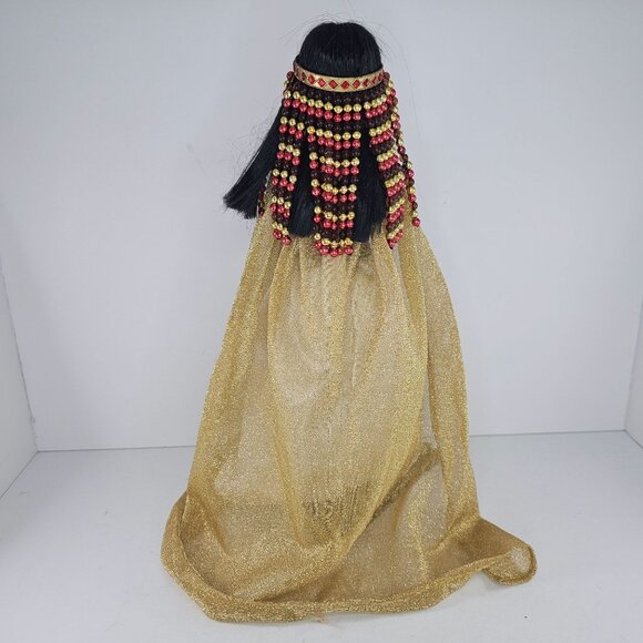 Egyptian Queen Nutcracker Figurine 2005 Nutcracker Village 14" W/ Cat - Picture 3 of 8